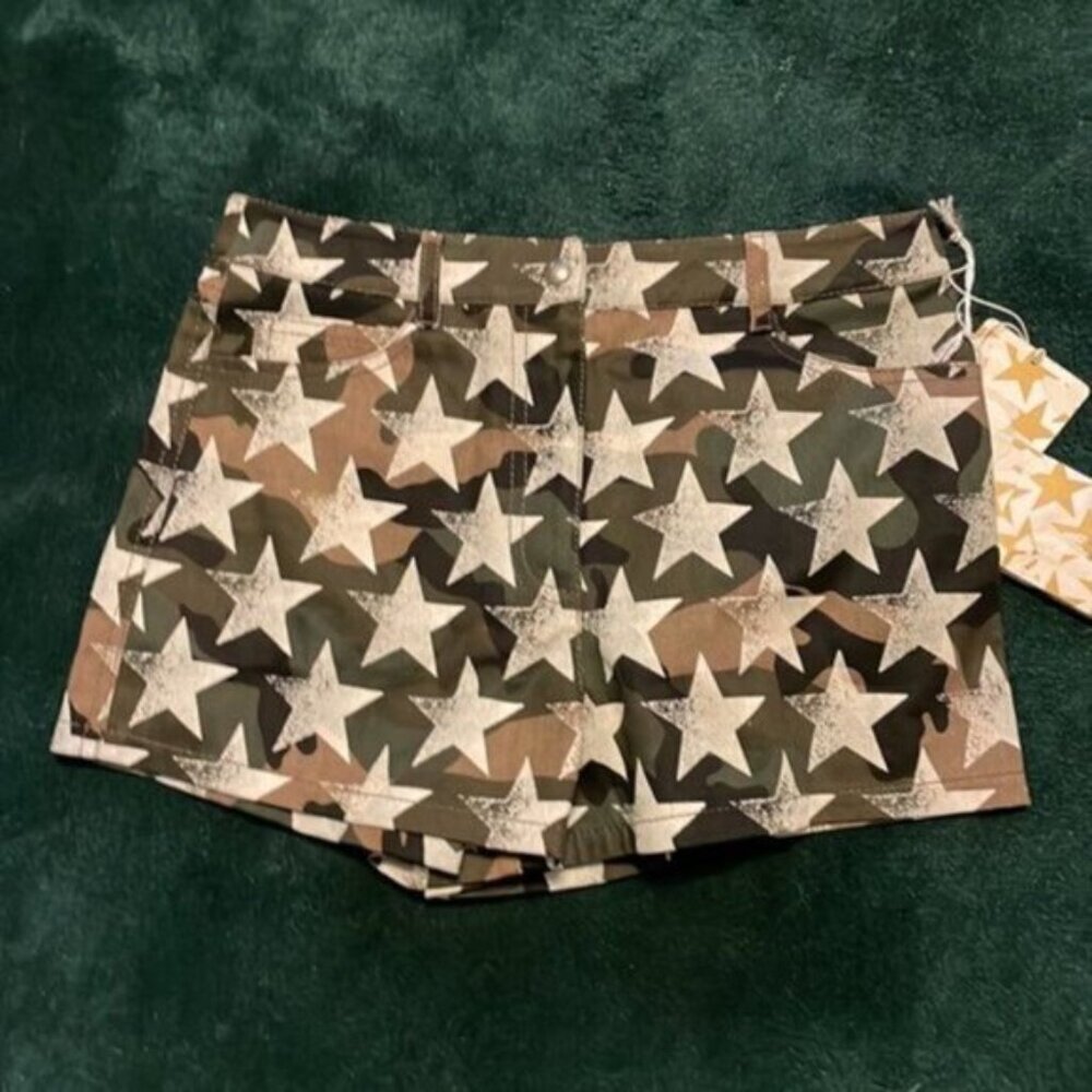 Valentino Denim Star Print Shorts size 4 - Picture 9 of 11